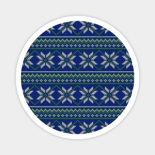 Fair Isle Knitting Pattern Magnet